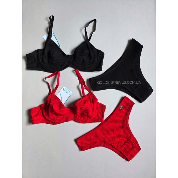 Якісний бавовняний комплект в рубчик